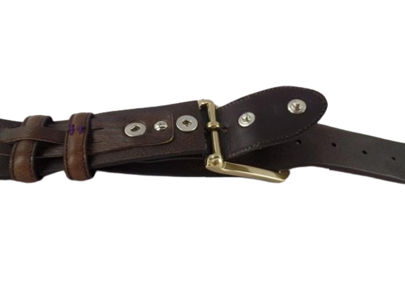Brough Superior Leather Belt, brown
