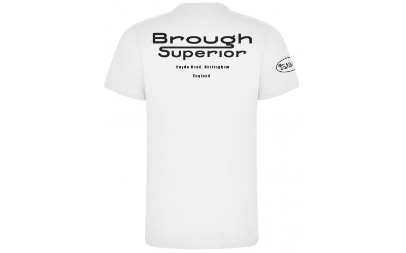 Brough Superior George Brough Oval T-Shirt White