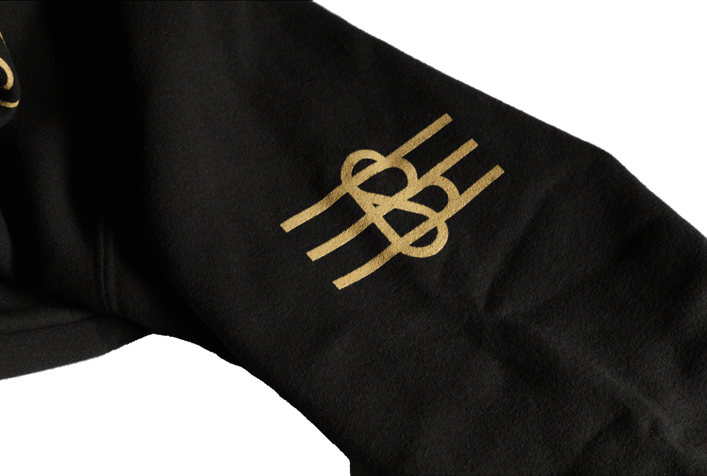 Brough Superior Zipped Hoodie Black with Logos