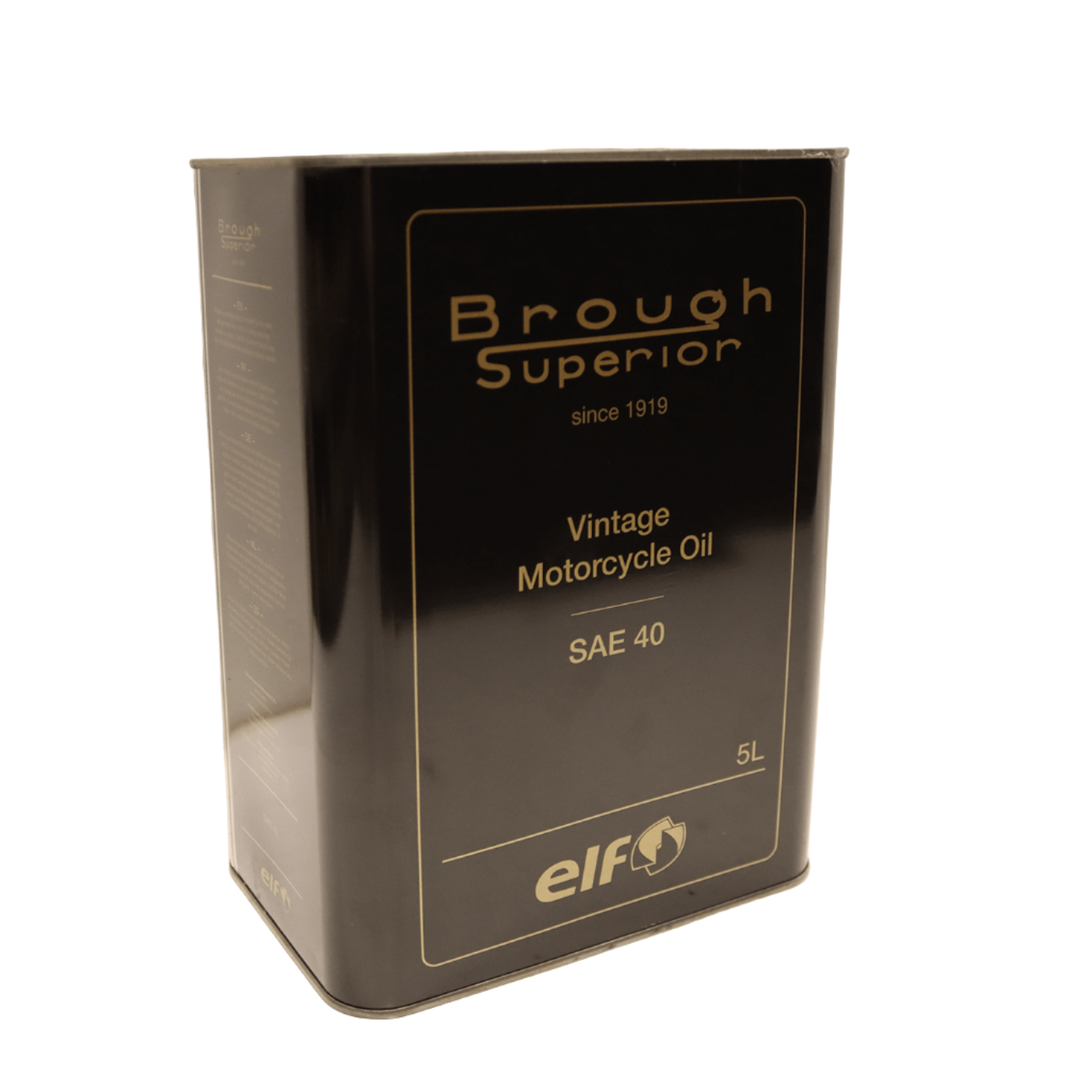 Brough Superior display can SAE 40