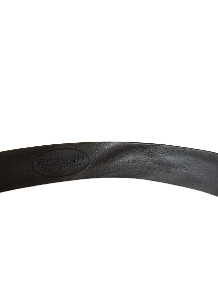 Brough Superior Leather Belt, black