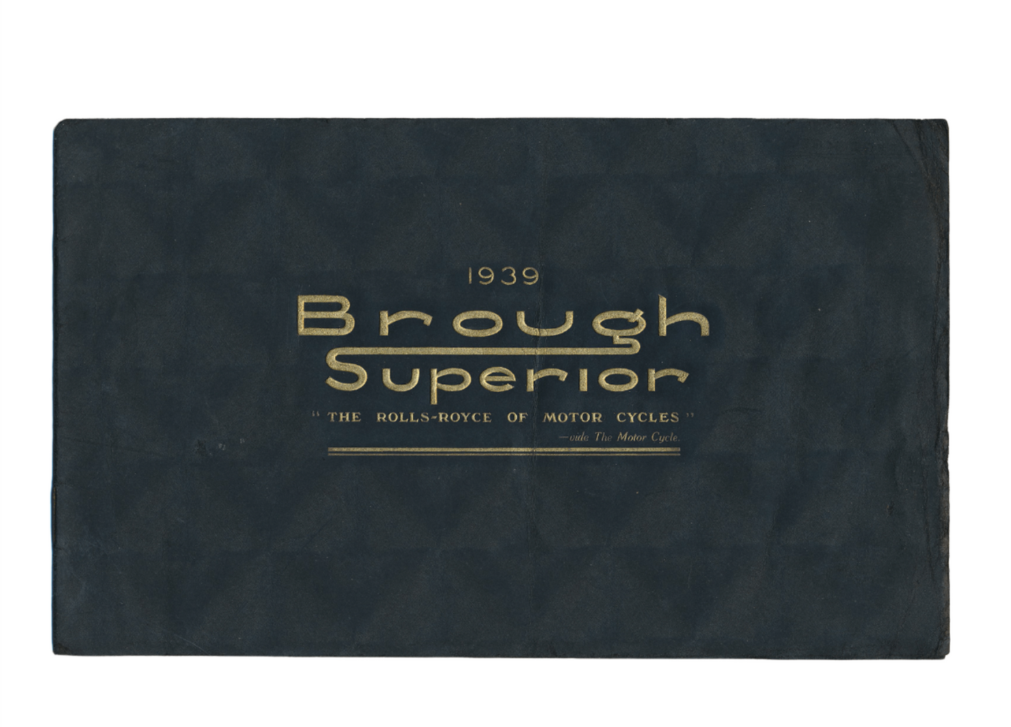 Brough Superior Catalogue 1939 Original