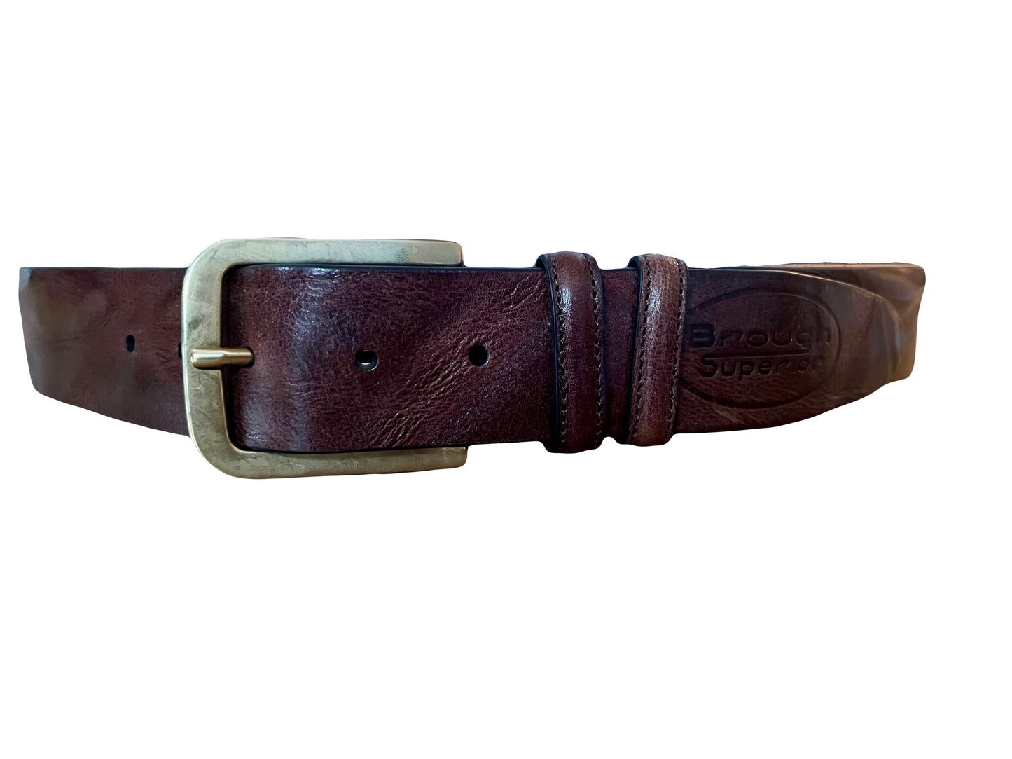 Brough Superior Leather Belt, brown