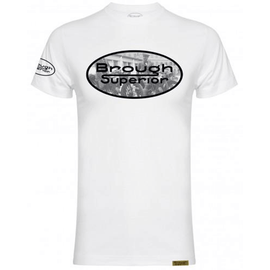 Brough Superior George Brough Oval T-Shirt White