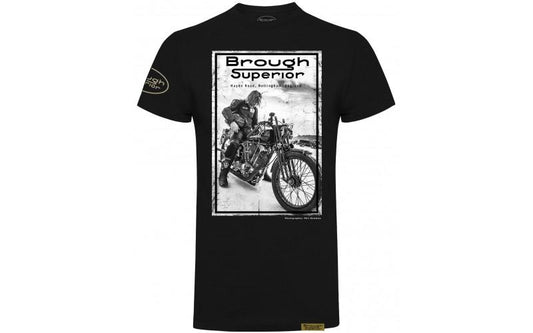 Brough Superior - Henry Cole Distressed Black/White T-Shirt